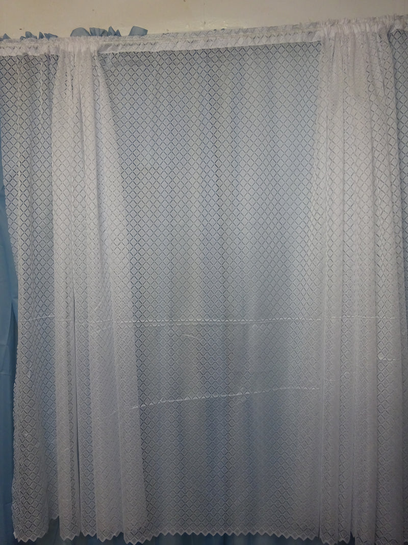 Net Curtain 54" 137 cm drop Design 4044