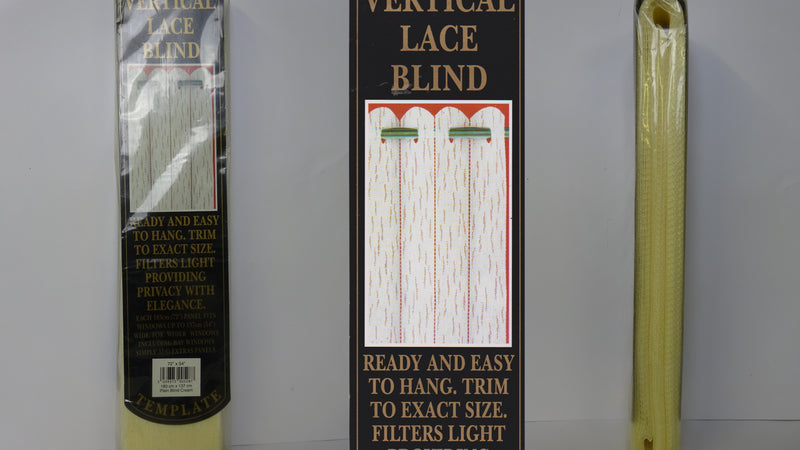 Vertical Lace Blinds Cream/Net curtain