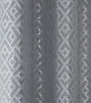 Athens Silver Eyelet Curtains