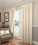 Carlton Cream Lined Pencil Pleat Curtains