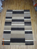 Jazz Blocks Natural Rug 100% Wool