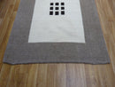 Natural Focus Brown & Cream Rug 100% Wool