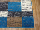 Blue & Beige Rug Portand Size 120 x 170 cm 4' x 5'7"