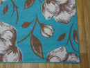 Viva Teal & Beige Floral Rug