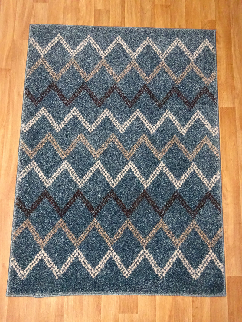 Marakesh Blue & Brown Rug