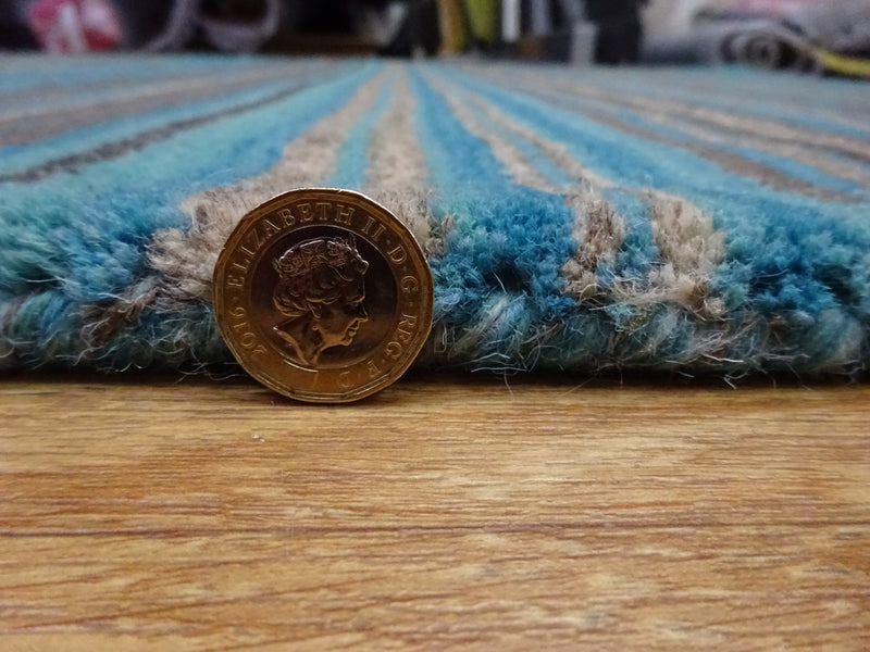 Carter Teal Wool Rug