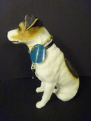 Sitting Jack Russel Dog Ornament with Lead
