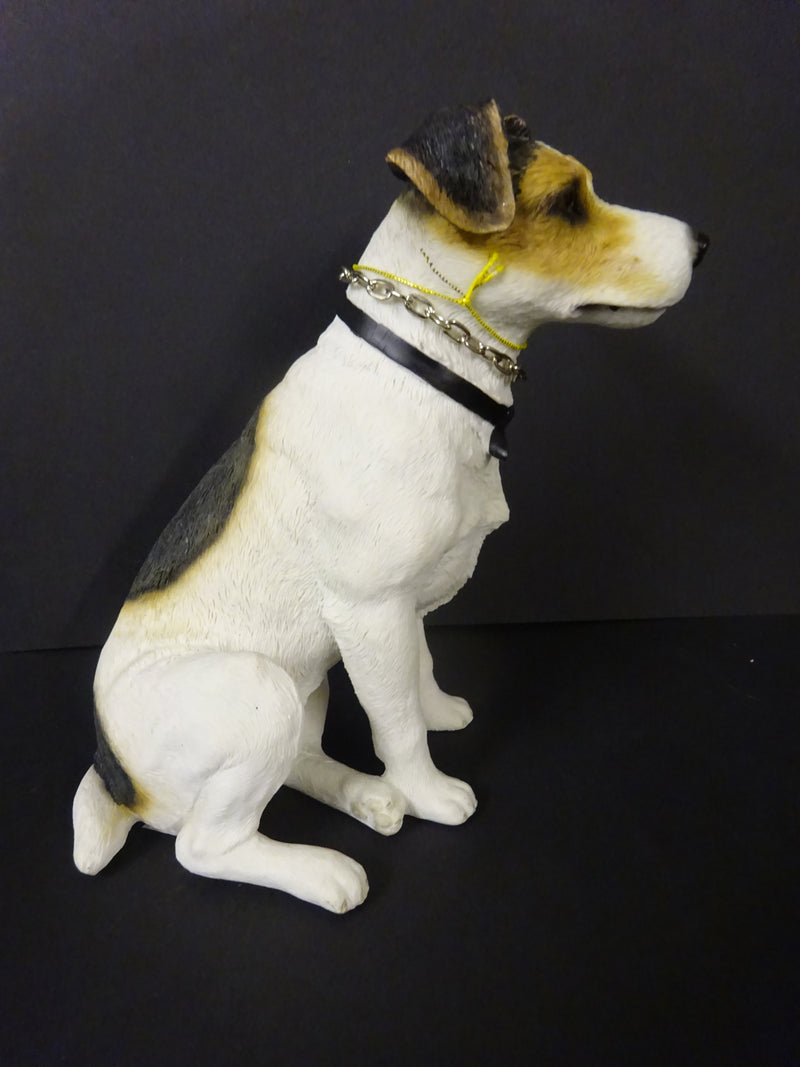 Sitting Jack Russel Dog Ornament with Lead