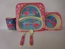Bamboo Eco Eating Set - Children's Feeding Set Dinnerware Flamingo