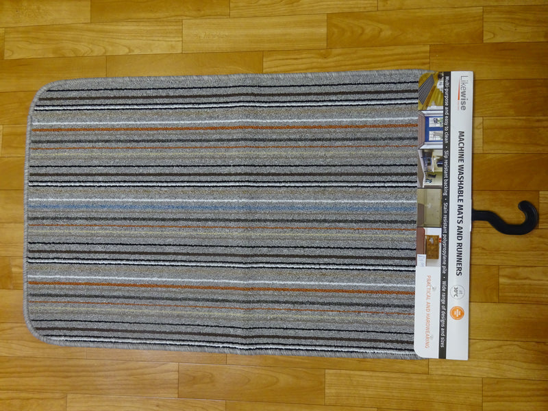 Anti-slip Rugs Stockholm Grey/Clay