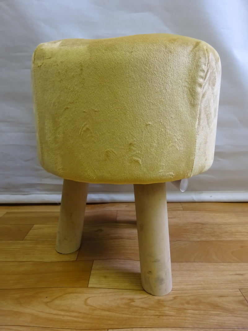 Luxury Wooden Stool Ochre Chair Seat