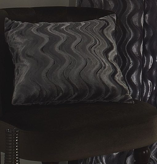 Katie – Embossed Velvet Cushion Cover in Silver
