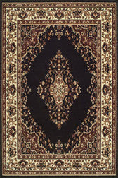 Keshan Black Rug