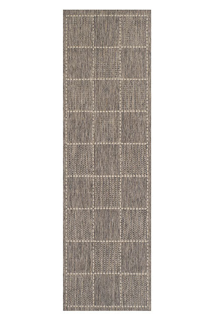 Grey Flatweave Anti-slip Rug