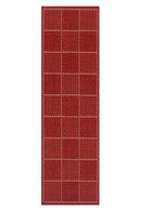 Red Flatweave Anti-slip Rug