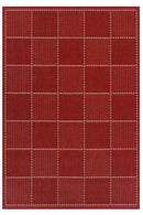 Red Flatweave Anti-slip Rug