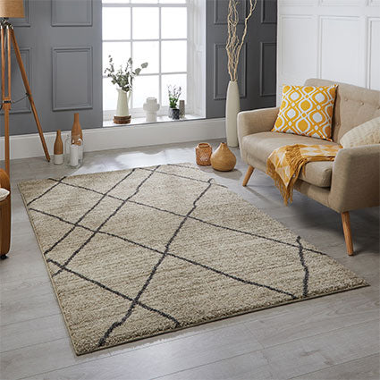 Atlas Cream & Grey Rug