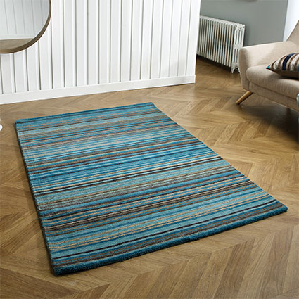 Carter Teal Wool Rug