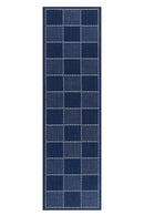 Blue Flatweave Anti-slip Rug