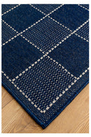 Blue Flatweave Anti-slip Rug