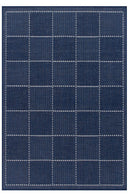 Blue Flatweave Anti-slip Rug