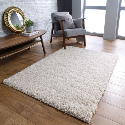 Isla Cream Shaggy Rug