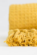 Ochre Honeycomb Throw