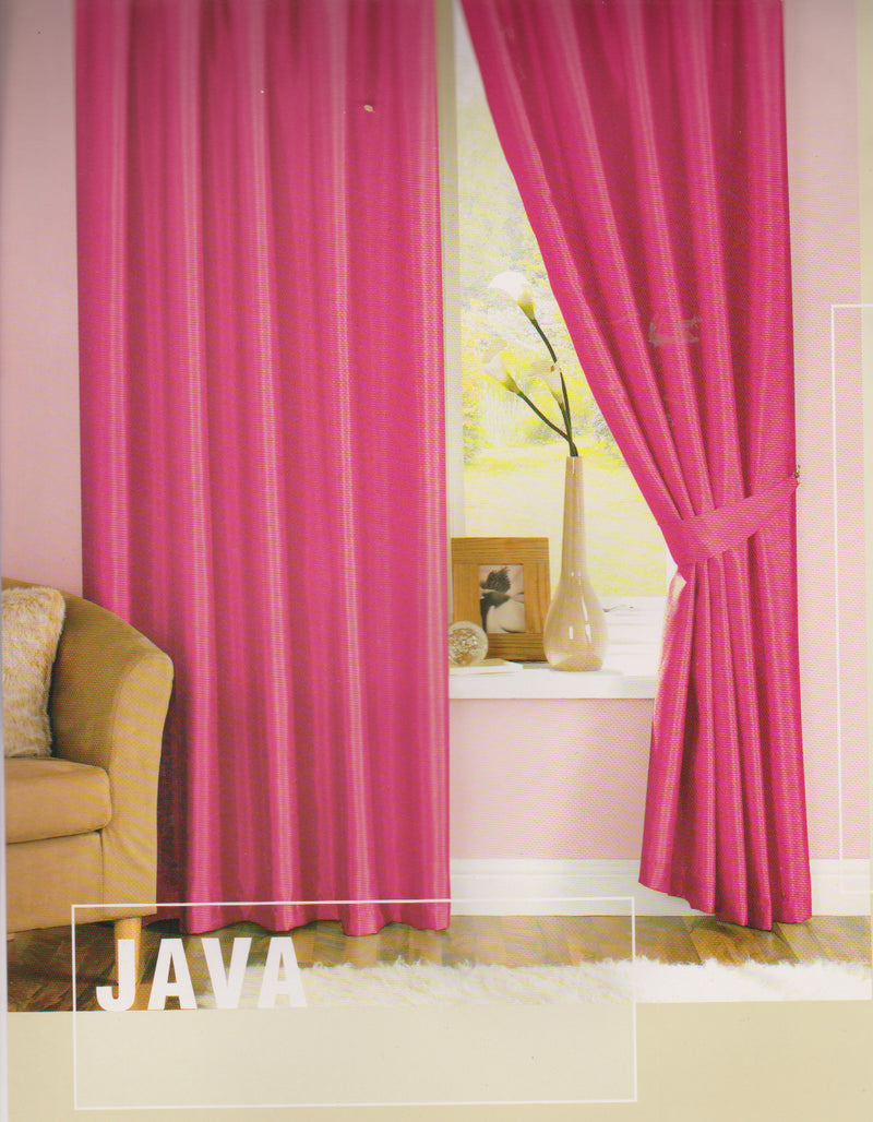 Pink Curtains Pencil Pleat 66" x 54" 168 cm x 137 cm