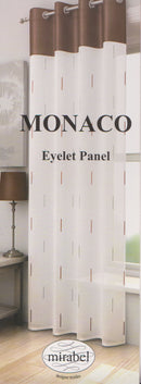 Monaco Chocolate/Brown Eyelet Panel