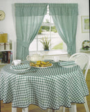 Green Gingham/checked Tablecloth