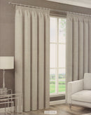 Orion Pencil Pleat Blackout Curtains Tape Grey