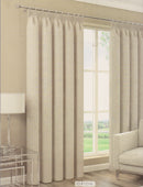 Orion Pencil Pleat Blackout Curtains Tape Natural