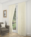 Tonga Pair of Champagne/Cream Voile Lined Curtains including tiebacks