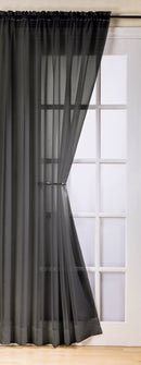 Trent Black Slot Top Voile Panels