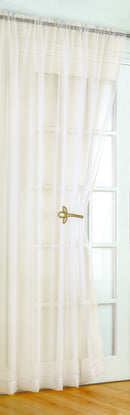 Trent Cream/Champagne Slot Top Voile Panels