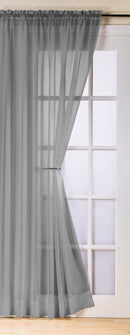 Trent Grey/Zinc Slot Top Voile Panels