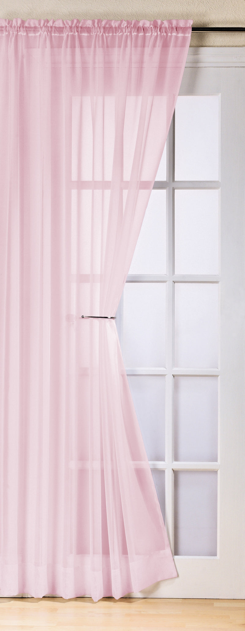Trent Pink Slot Top Voile Panels