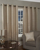 Athens Taupe Eyelet Curtains