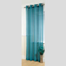 Teal Boston Eyelet Voile Panels