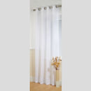 White Boston Voile Eyelet Panels
