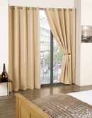Beige Eco Black Out Thermal Eyelet Curtain