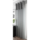 Crushed Voile – Eyelet Voile Curtain Panel in Silver (Single)