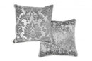Damask – Luxury Chenille Jacquard Cushion Cover in Silver