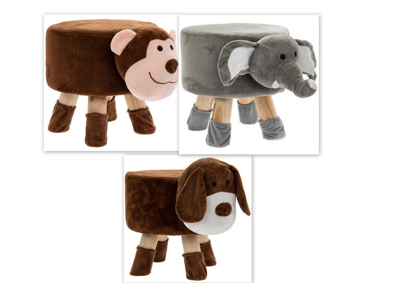 Luxury Wooden Stool Animal Design Childs Chair Seat