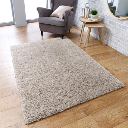 SERENE Shaggy Rug Light Beige