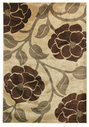 Hand Carved Vine Beige Brown